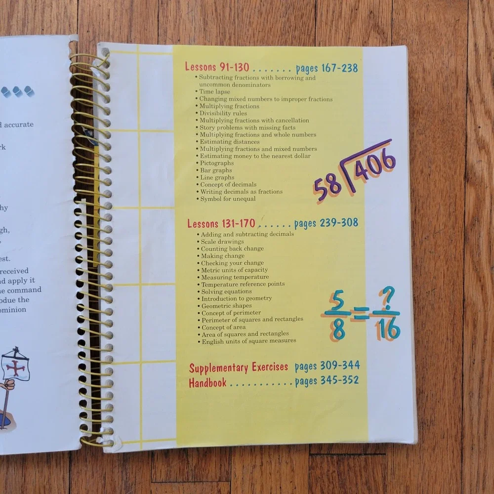 ABeka Book Teacher Key Yellow Arithmetic 4 Homeschool Math‎